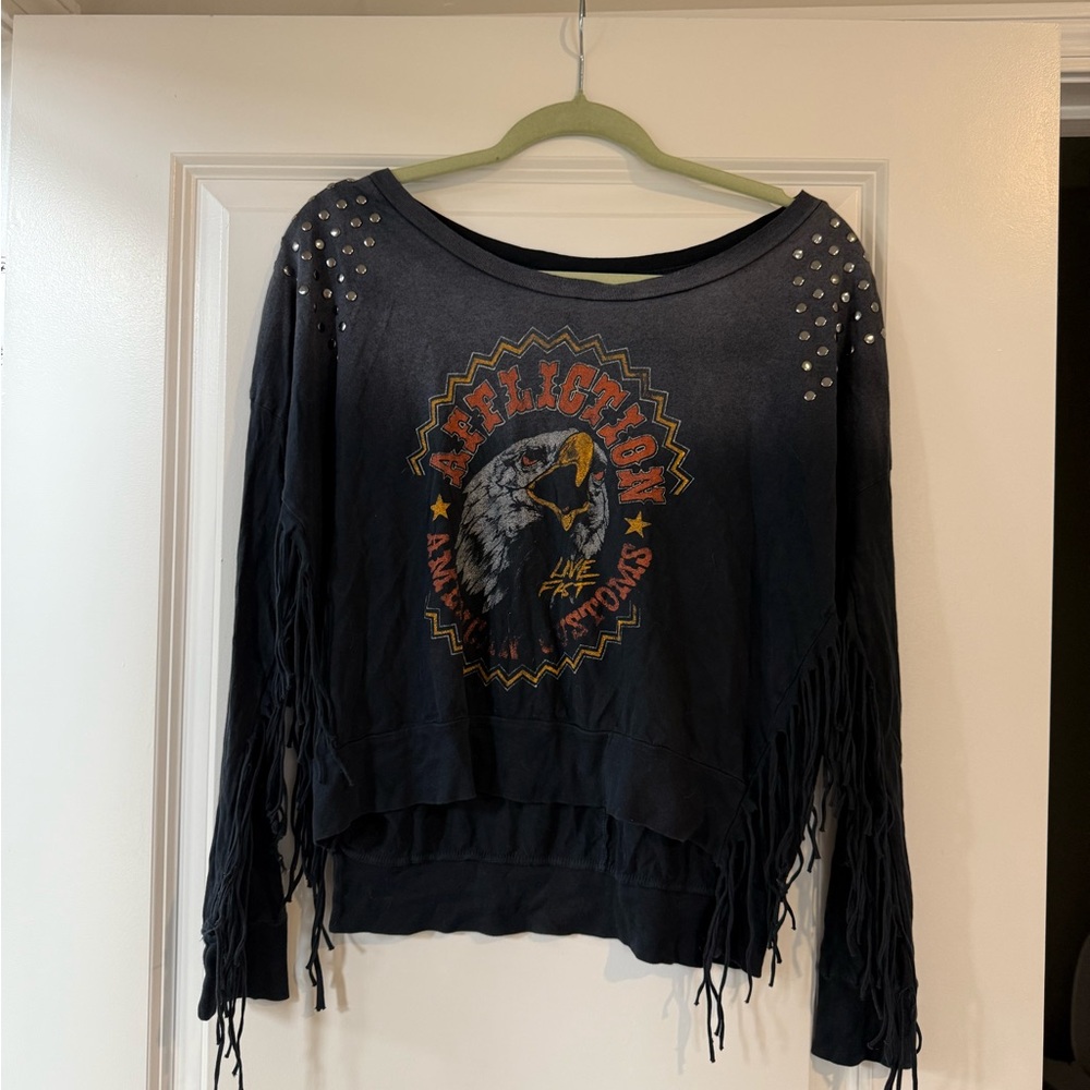 Affliction Charcoal Graphic Tee
